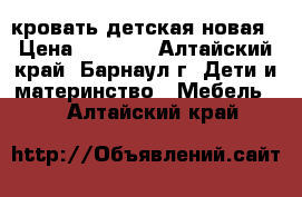 кровать детская новая › Цена ­ 6 000 - Алтайский край, Барнаул г. Дети и материнство » Мебель   . Алтайский край